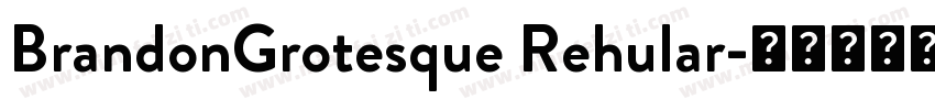 BrandonGrotesque Rehular字体转换